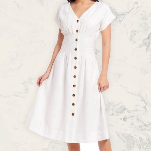 Antonio Melani Linen Ellie Button Down Dress - Picture 1 of 9